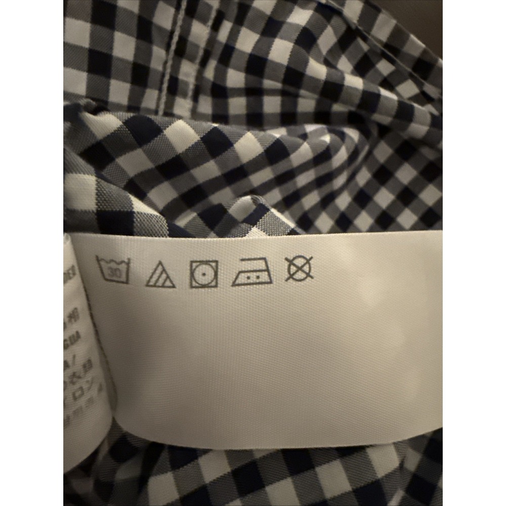 Abercrombie & Fitch Shirt Mens Small Blue/White Gingham Plaid Long Sleeve Preppy - Picture 8 of 8